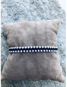 Χειροποίητο γυναικείο βραχιόλι μακραμέ με κρύσταλλα Hapiness 2