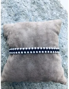 Χειροποίητο γυναικείο βραχιόλι μακραμέ με κρύσταλλα Hapiness 2