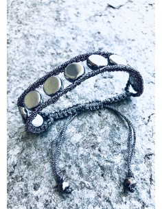 Χειροποίητο γυναικείο βραχιόλι με πέτρες αιματίτη Dioni 2