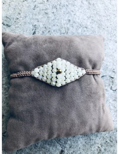 Χειροποίητο γυναικείο βραχιόλι μάτι με κρύσταλλα Hydra