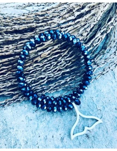 Χειροποίητο γυναικείο βραχιόλι με κρύσταλλα Mermaid