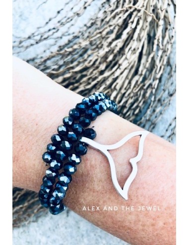 Χειροποίητο γυναικείο βραχιόλι με κρύσταλλα Mermaid