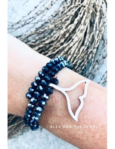 Χειροποίητο γυναικείο βραχιόλι με κρύσταλλα Mermaid