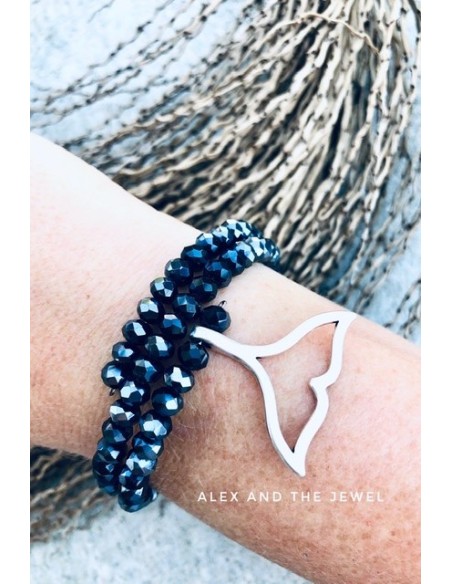 Χειροποίητο γυναικείο βραχιόλι με κρύσταλλα Mermaid