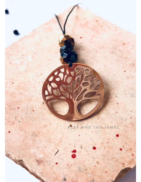 Χειροποίητο γυναικείο κολιέ δέντρο της ζωής Life tree