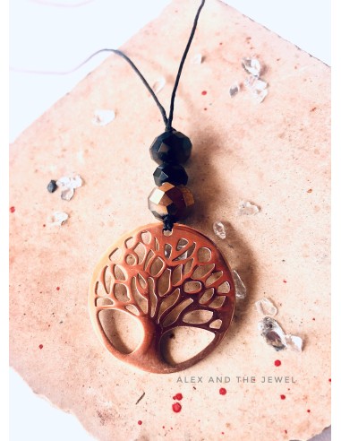 Χειροποίητο γυναικείο κολιέ δέντρο της ζωής Life tree