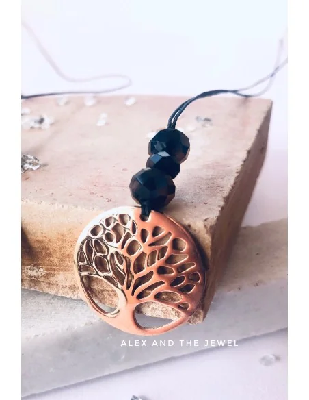 Χειροποίητο γυναικείο κολιέ δέντρο της ζωής Life tree