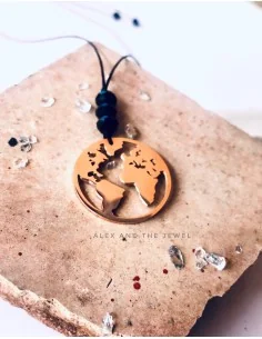 Χειροποίητο γυναικείο κολιέ από ατσάλι σε ροζ χρυσό σε... 2