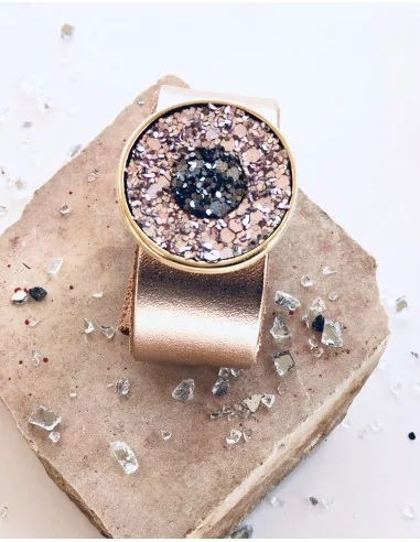 Χειροποίητο γυναικείο δερμάτινο βραχιόλι με...