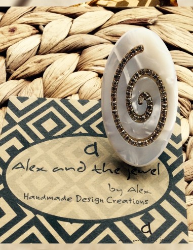 Γυναικείο δαχτυλίδι οβάλ με αυξομείωση Spira