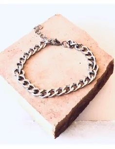 Χειροποίητο βραχιόλι αλυσίδα από ατσάλι με αυξομείωση Kiara 2