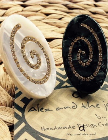 Γυναικείο δαχτυλίδι οβάλ με αυξομείωση Spira