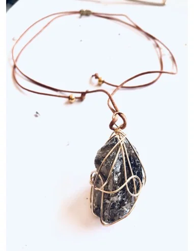 Χειροποίητο κολιέ με πέτρα Αχάτη σε λευκό ή...