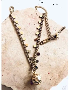 Χειροποίητο γυναικείο κόσμημα κολιέ από ατσάλι Thenia 2