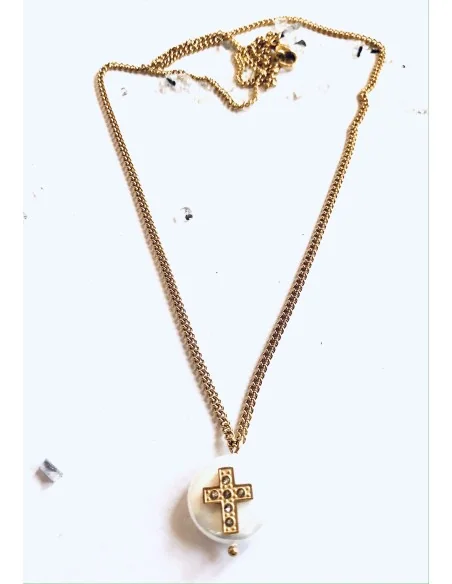 Γυναικείο επίχρυσο κολιέ Σταυρός The cross