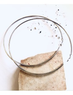 Γυναικείο κόσμημα πολύ μεγάλοι κρίκοι από ατσάλι Prodigious 2