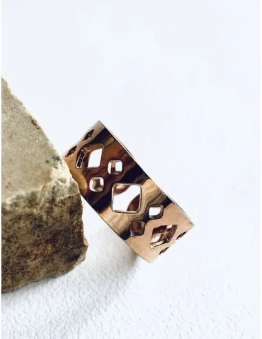 Γυναικείο δαχτυλίδι boho σε ροζ χρυσό Tribes