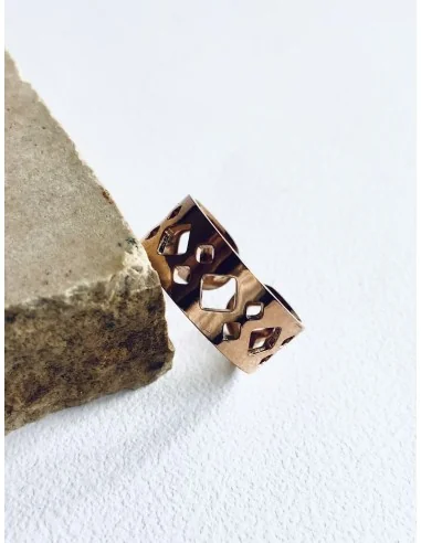 Γυναικείο δαχτυλίδι boho σε ροζ χρυσό Tribes