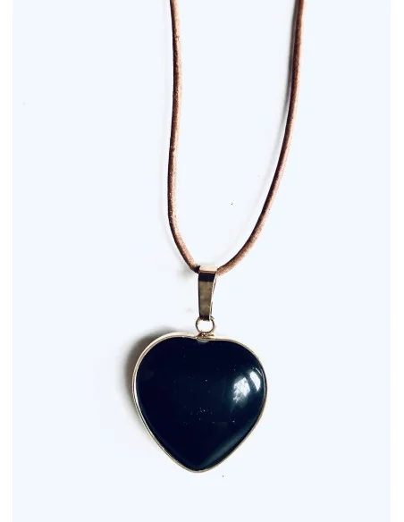 Χειροποίητο γυναικείο κολιέ σε σχέδιο καρδιά από Φίλντισι ή Μαύρο Όνυχα The heart