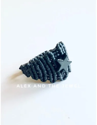 Χειροποίητο γυναικείο δαχτυλίδι μακραμέ Starlight