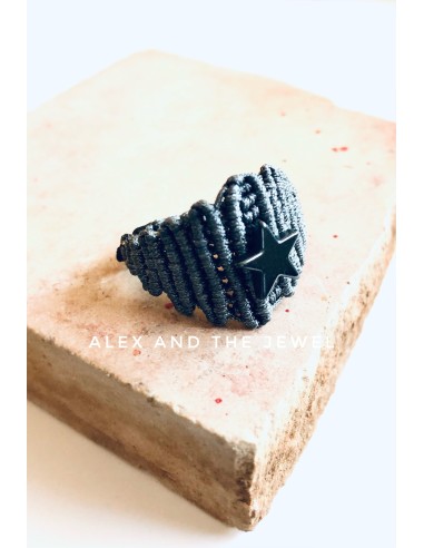 Χειροποίητο γυναικείο δαχτυλίδι μακραμέ Starlight