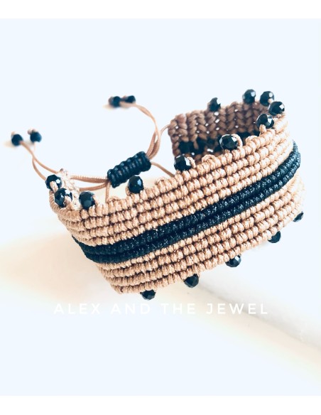 Χειροποίητο γυναικείο βραχιόλι μακραμέ Charlotte