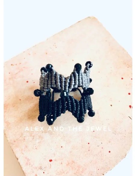 Χειροποίητο γυναικείο μακραμέ δαχτυλίδι Together Χειροποίητο γυναικείο μακραμέ δαχτυλίδι Together