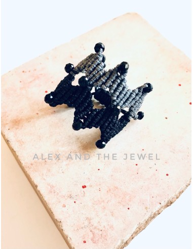 Χειροποίητο γυναικείο μακραμέ δαχτυλίδι Together