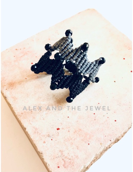 Χειροποίητο γυναικείο μακραμέ δαχτυλίδι Together