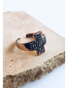 Γυναικείο δαχτυλίδι από ατσάλι με ζιργκόν Stavros 2