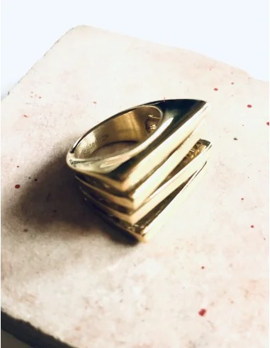 Γυναικείο δαχτυλίδι από ατσάλι Lines