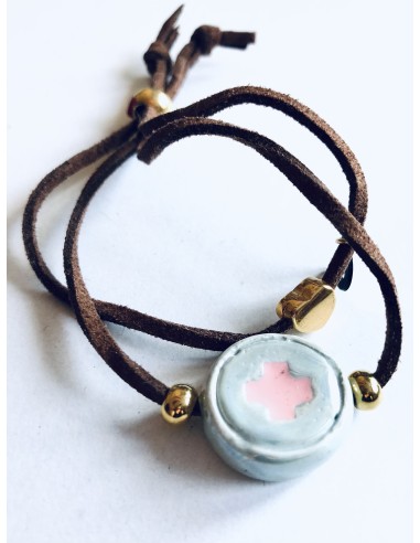 Χειροποίητο γυναικείο βραχιόλι σταυρός Faith