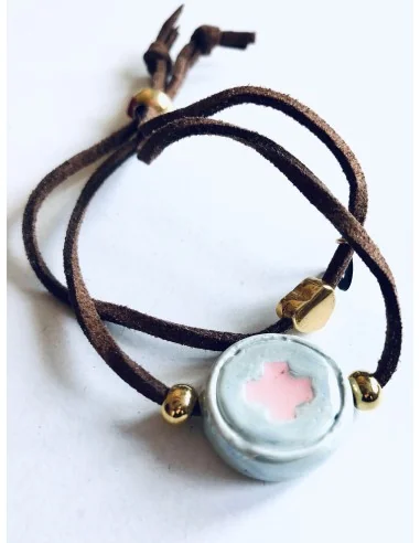 Χειροποίητο γυναικείο βραχιόλι σταυρός Faith