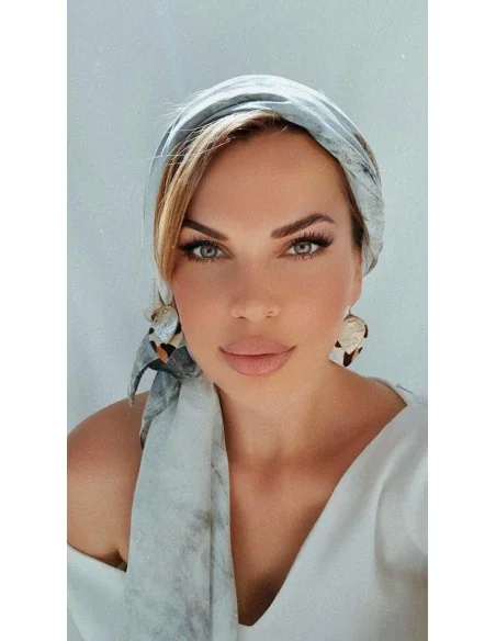 Κόσμημα σκουλαρίκια από τεχνόδερμα φιδιού και animal print σε σχήμα φύλλου Savanna