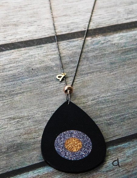 Χειροποίητο γυναικείο  κολιέ μάτι Bedazzle