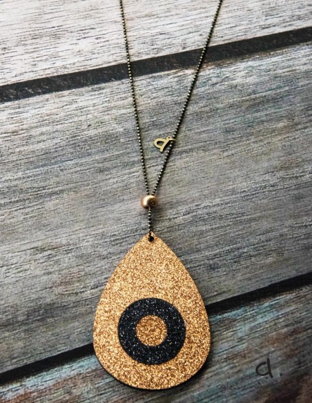 Χειροποίητο γυναικείο  κολιέ μάτι Bedazzle