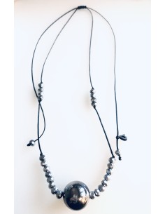 Pendant gun metal sphere