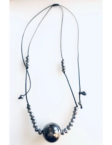 Pendant gun metal sphere