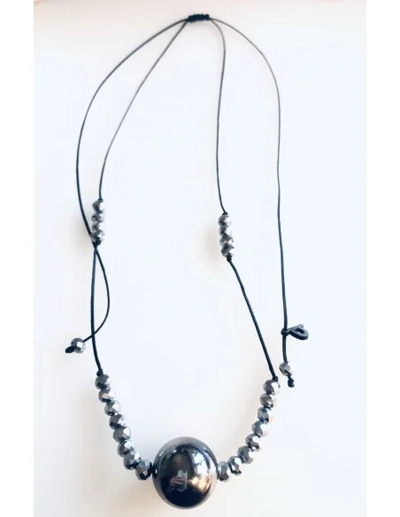 Pendant gun metal sphere