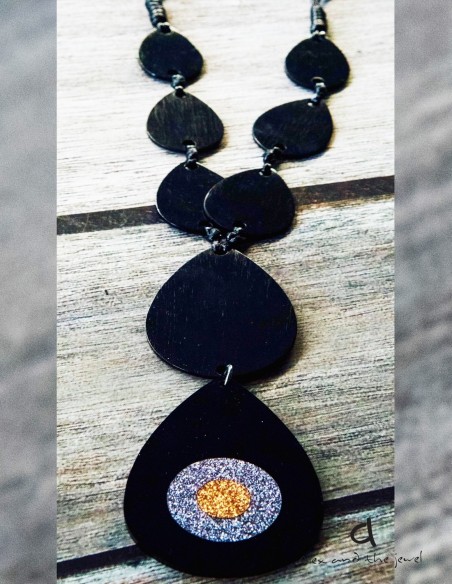 Χειροποίητο γυναικείο κόσμημα κολιέ μάτι Bedazzle exclusive