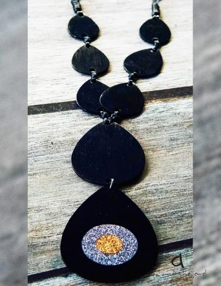 Χειροποίητο γυναικείο κόσμημα κολιέ μάτι Bedazzle exclusive