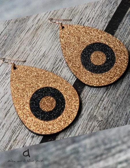 Χειροποίητα γυναικεία σκουλαρίκια μάτι Bedazzle