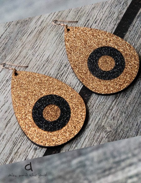 Χειροποίητα γυναικεία σκουλαρίκια μάτι Bedazzle