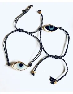 Χειροποίητο βραχιόλι κυματιστό μάτι από ορείχαλκο και...