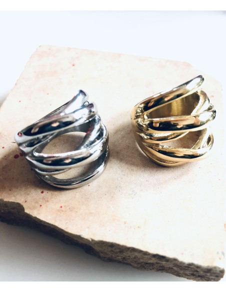 Γυναικείο δαχτυλίδι από ατσάλι Ifaistos