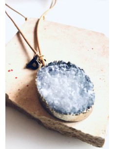 Χειροποίητο γυναικείο κολιέ με πέτρα Αχάτη Jodi