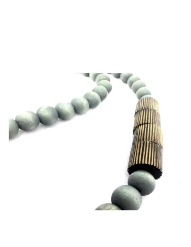 Χειροποίητο γυναικείο μακρύ κολιέ από ξύλο σε...