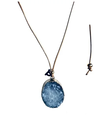 Χειροποίητο γυναικείο κολιέ με πέτρα Αχάτη Jodi