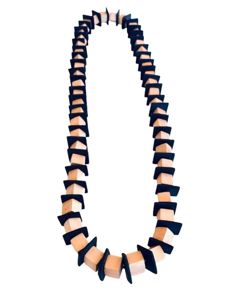 Χειροποίητο γυναικείο ξύλινο κολιέ The Cube