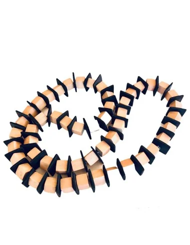 Χειροποίητο γυναικείο ξύλινο κολιέ The Cube